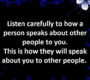 If only those people knew...