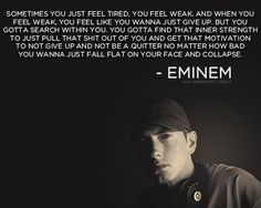 Eminem. When you are at crossroads, God puts the right people in your ...