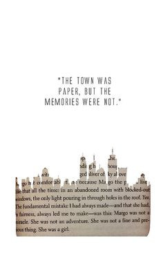 Just finished Paper Towns. Another brilliant piece of work written by ...