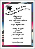 Graduation Announcements Invitations for Junior High School Graduates ...