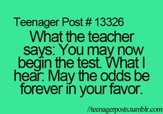 Teenager Posts- hunger games