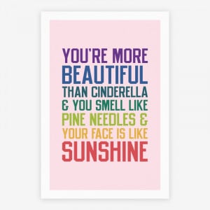 You're More Beautiful Bridesmaids Quote