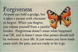 Forgiving is the easy part.