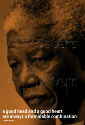 Nelson Mandela Quote iNspire Motivational Poster Masterprint