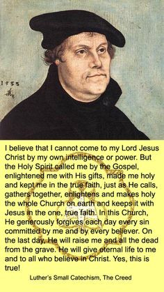 Quote from Luther's Small Catechism More
