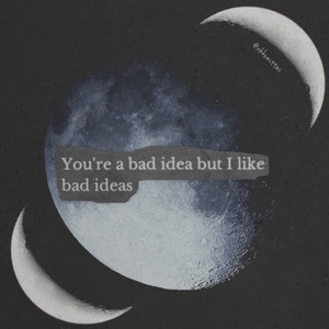 idea, black and white, grunge, instagram, love, moon, moons, quotes ...