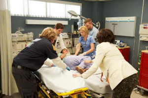 ... , Eve Best, Lenny Jacobson and Stephen Wallem in Nurse Jackie (2009