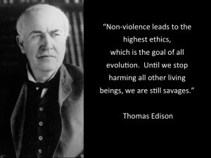 non-violence leads to the highest ethics, which is the goal of all ...
