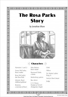 Rosa Parks: Read-Aloud Play, Civil Rights