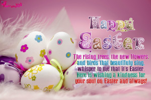 Happy Easter Holiday Wishes Quote Message Wallpaper