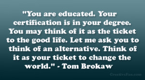 Tom Brokaw Quote