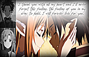 Kirito and Asuna, Feelings by Xela-scarlet on deviantART