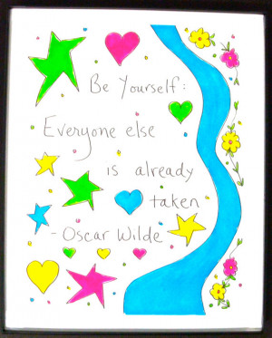 Oscar Wilde Quote Framed Print 