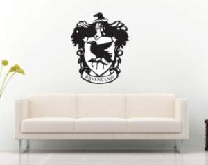 Ravenclaw inspired Wall crest decal- living room bedroom Hogwarts ...