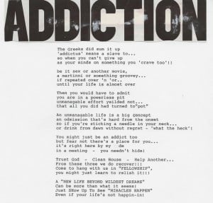 Poems For Addiction Recovery Quotes