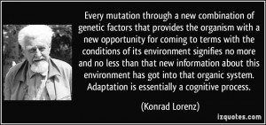 Every mutation through a new combination of genetic factors that ...