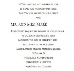 Invitation wording and font . . . what do you think?