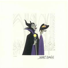 Marc Davis design for Maleficent from Sleeping Beauty More