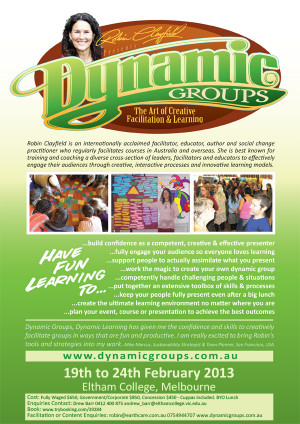 Dynamic Groups, Dynamic Learning’ Courses for 2013
