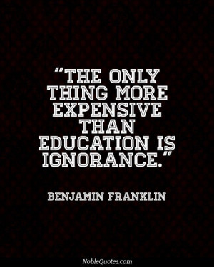 Ignorance, quotes, sayings, expensive, famous quote