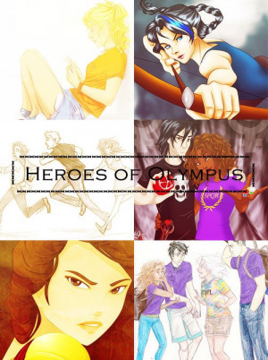 Heroes of Olympus…and now I will name them all…(L to R,in each ...