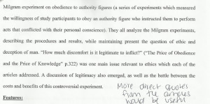 ... quotes examples not fully explained need more examples direct quotes