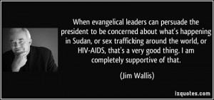When evangelical leaders can persuade the president to be concerned ...