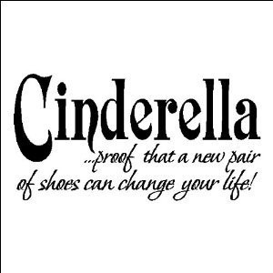 Amazon.com: CINDERELLA...WALL QUOTES WORDS LETTERING ART DECALS: Kitch ...