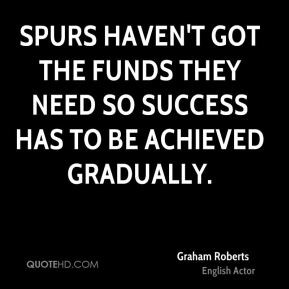 Spurs haven't got the funds they need so success has to be achieved ...