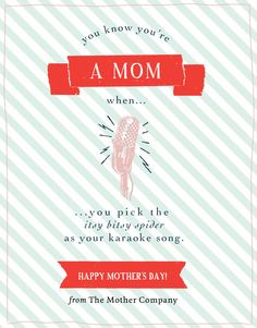 We love our Moms! Share this e-card with the moms in your life ...