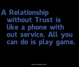 Relationship Without Trust