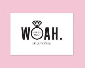 haha! Funny Save the Date Bold Save the Date Simple by DAYDREAMPRINTS ...