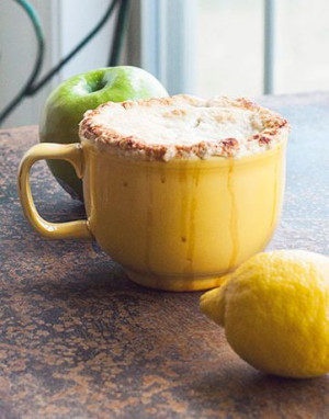 Lemon apple mug pie: Pies Labs, Food Desserts Drinks, Lemon Apples ...