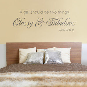 Home » Quotes » Classy & Fabulous - Quote - Wall Decals