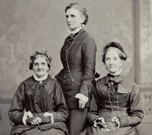 Eliza R Snow (right) and Emmeline B Wells (centre) with Elizabeth Ann ...