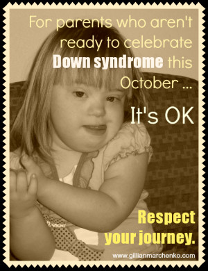 For parents who aren’t ready to celebrate Down syndrome