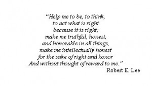 robert e lee - make me intellectually honest for the sake of right and ...