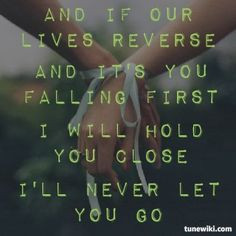Lyric Art of Never Let Me Go by We Came as Romans More