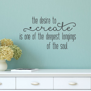 Desire to Create Heart Wall Quotes™ Decal