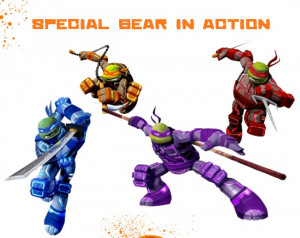 Ninja Turtles TMNT Rooftop Run Special Gear in Action