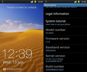 Samsung Galaxy S I9003 Value Pack (I9003XXLE4) zum Download verfügbar