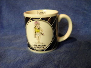 Details about OVER THE HILL CUP MUG LIFE BEGINS AT 40 ENESCO VGC 3 5/8 ...
