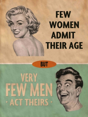 Few Women Admit Their Age funny metal sign (og 2015)