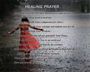 Healing Prayer Quotes You can try these prayers by