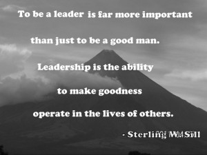 ... to Make Goodness Operate In the Lives of Others ~ Leadership Quote