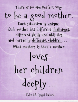 loves her children deeply faith quote | ImgQuotes