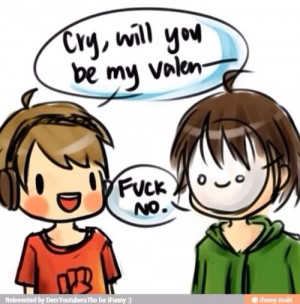 cry, cute, pewdiepie, quotes, valentine day, youtube, youtuber ...