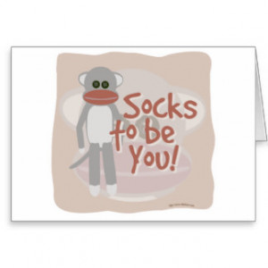 Sock Monkey Sayings Cards & More