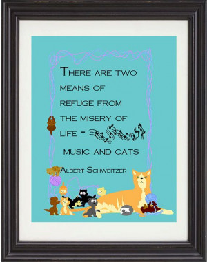 Quote Print, Colorful Poster Art, Cat Quote, Music Quote,Child ...
