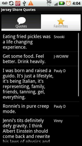 View bigger - Jersey Shore Quotes for Android screenshot